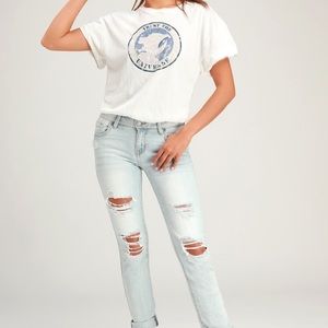 Free People Parker Ivory Tee Bodysuit